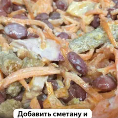 Салат с сухариками