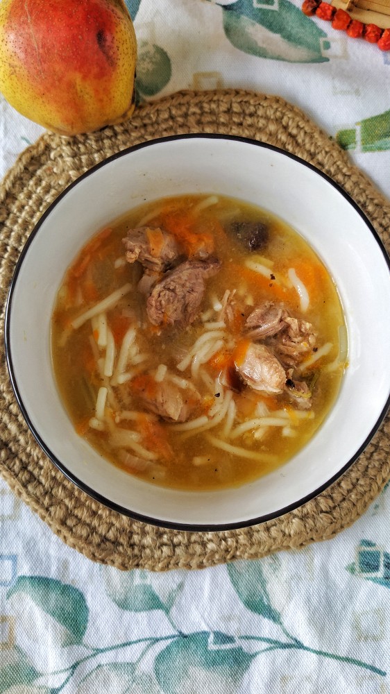 Вермишелевый суп с тыквой