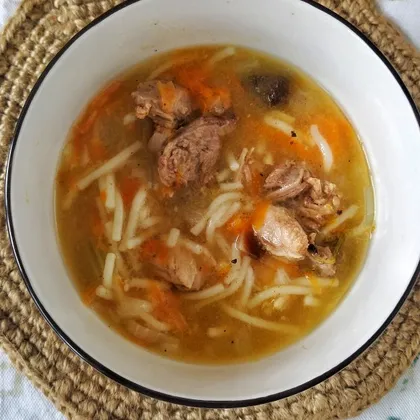Вермишелевый суп с тыквой