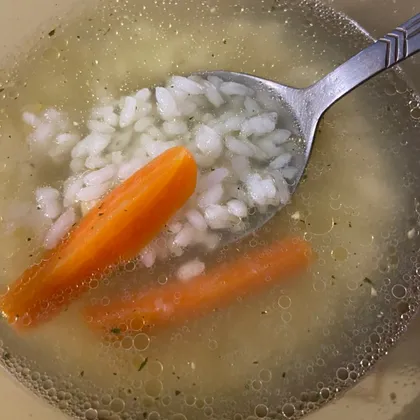 Куриный суп с рисом!