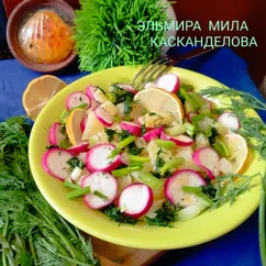 Картофельный салат с редиской