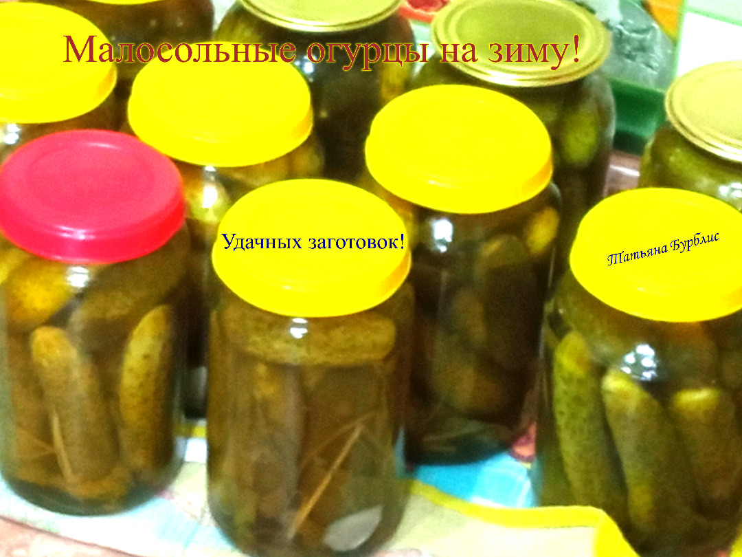 Малосольные огурцы на зиму)