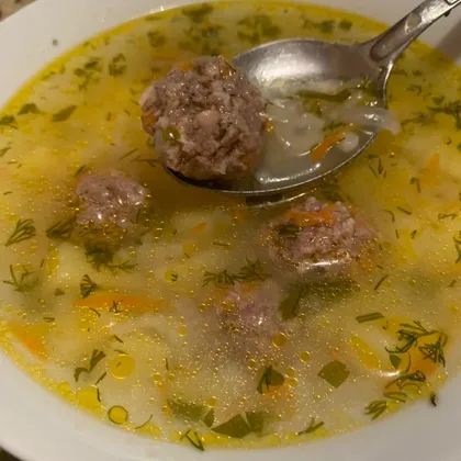 Суп с фрикадельками