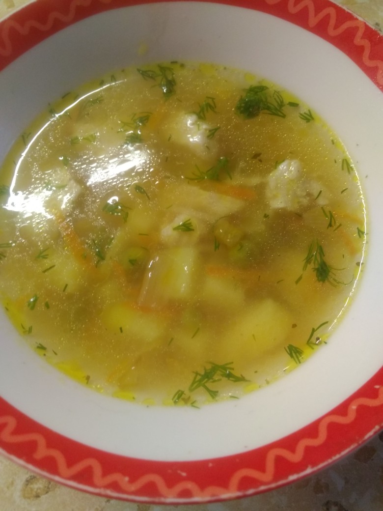 Суп с зелёным горошком и плавленым сыром - рецепт с фотографиями - Patee. Рецепты