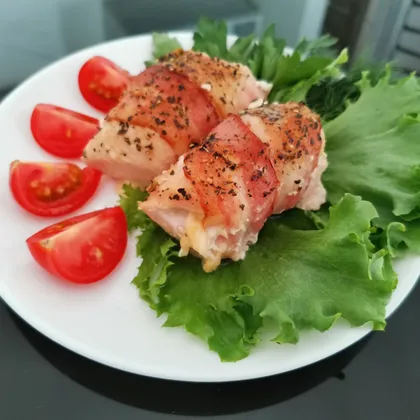 Куриные рулетики с сыром в беконе🥓