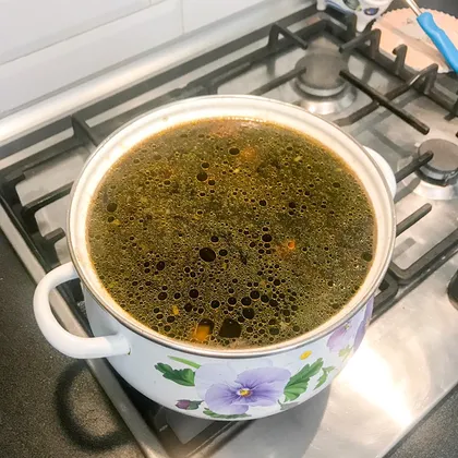 Грибной суп (из сушеных подосиновиков)