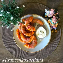 Тыква запечённая в беконе