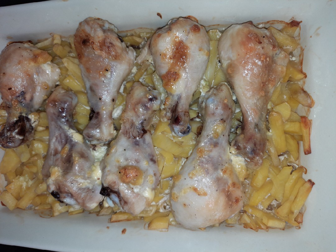 Картошка с курицей в духовке в фольге: рецепт с фото пошагово