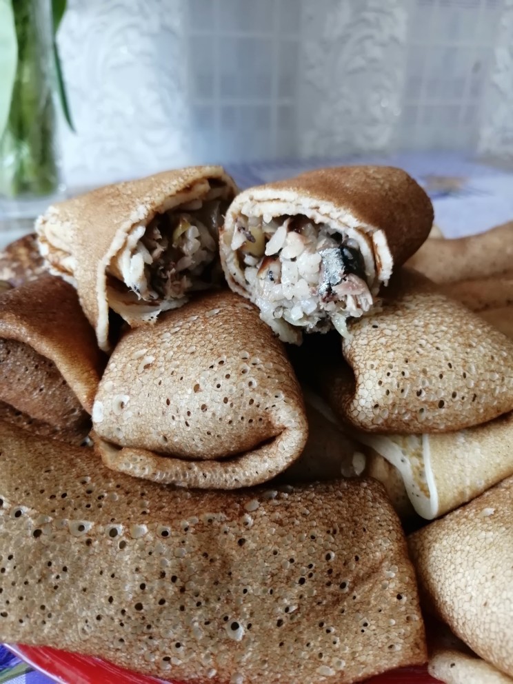 Блины фаршированные