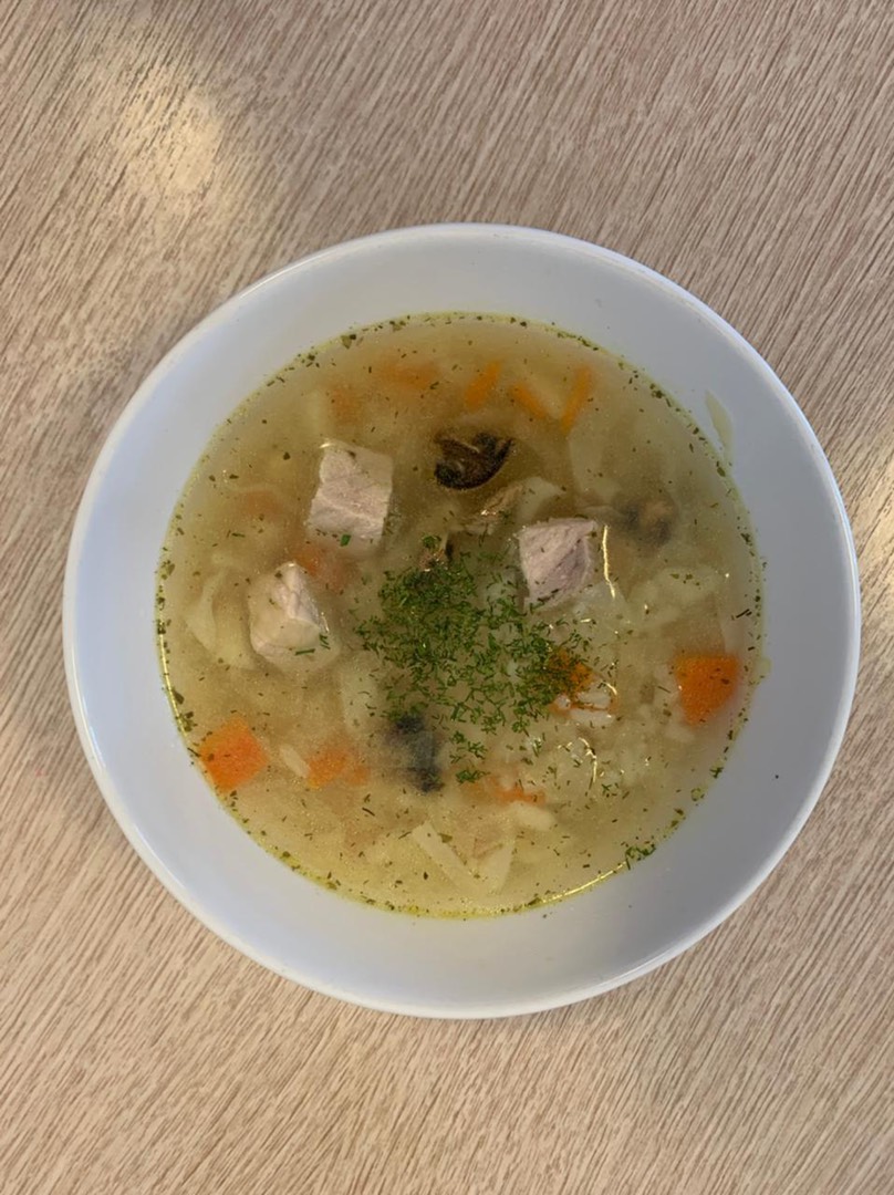 Суп с рисом и мясом