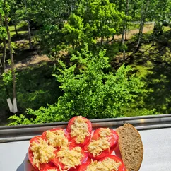 Помидорки с чесночком и сыром🤗🤗🤗🍅🍅🍅