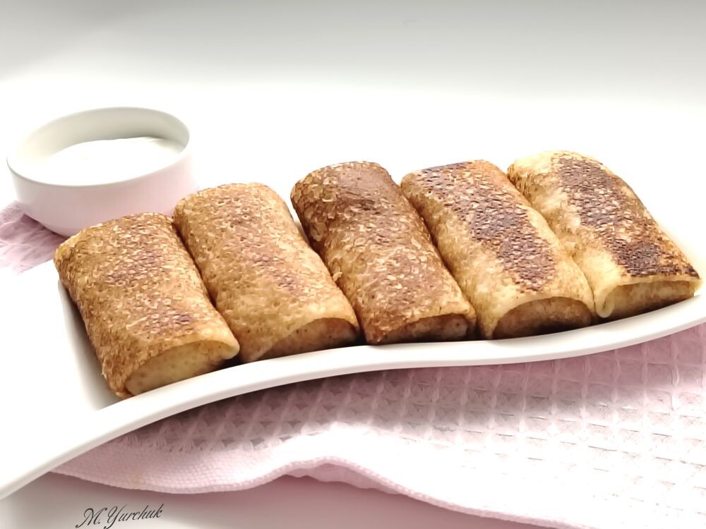 Блины с куриным фаршем