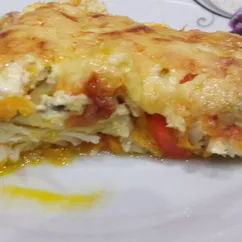 Рыба запечённая с овощами