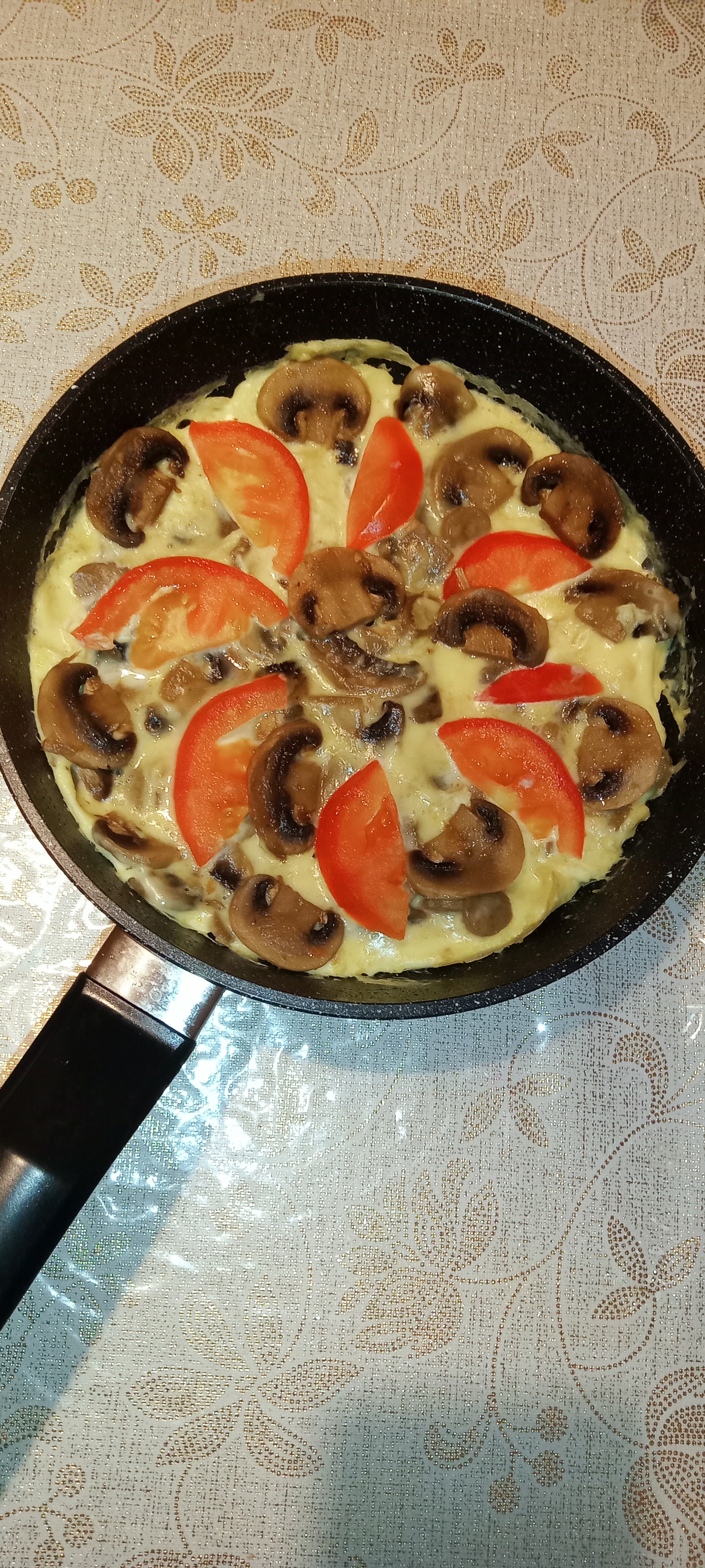 Омлет с шампиньонами