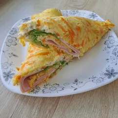 Рулет из кабачка на завтрак