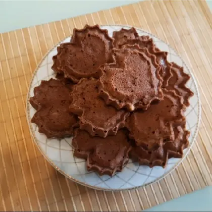 Шоколадные кексы с грецким орехом