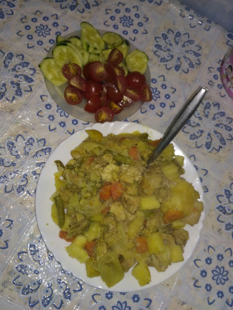 Свинина с овощами в духовке