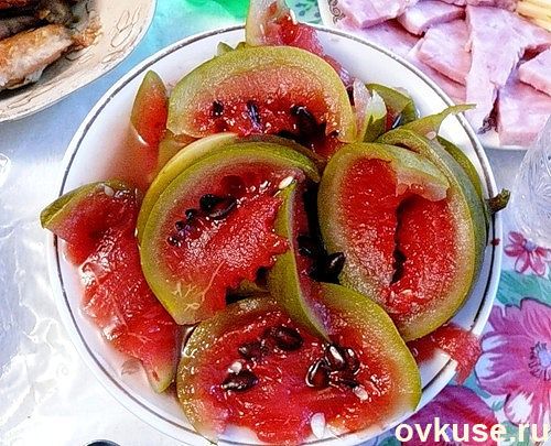 Арбузы соленые с добавлением сахара