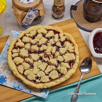 Тертый пирог с вареньем в мультиварке 