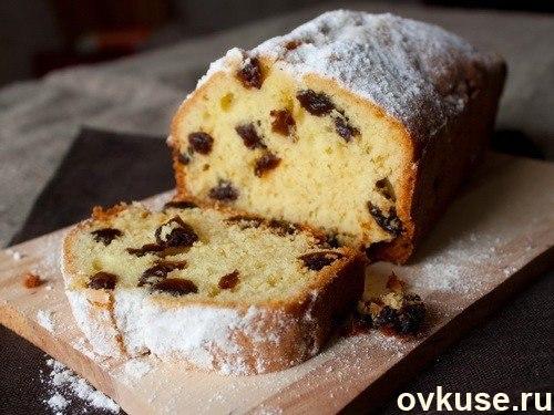 Творожный кекс с изюмом