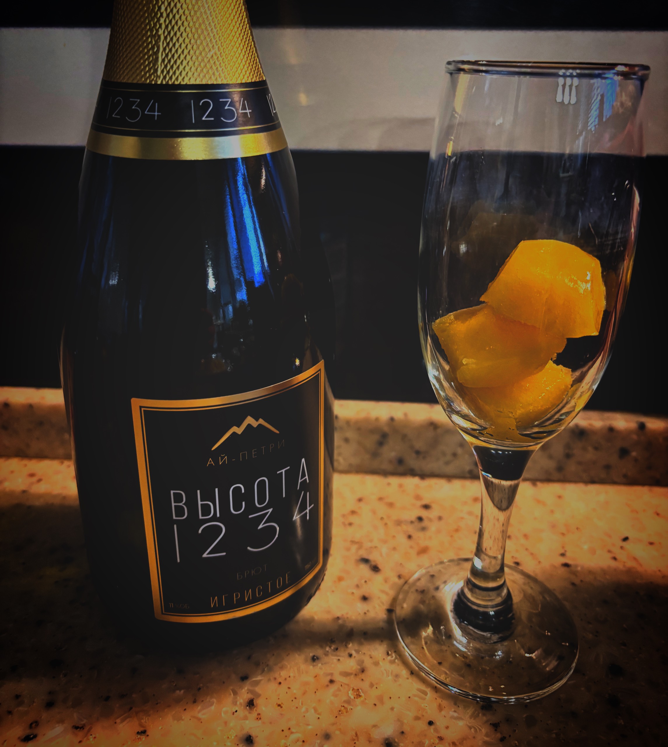 Фруктовый лёд к игристому 