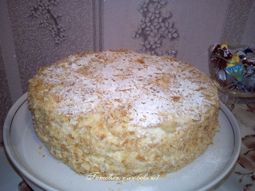 Торт «Наполеон» с кремом рецепт – Русская кухня: Выпечка и десерты. «Еда»