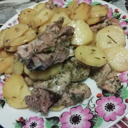 Картошечка с мясом в духовке