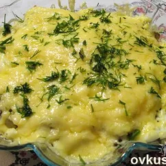 Салат горячий с курицей