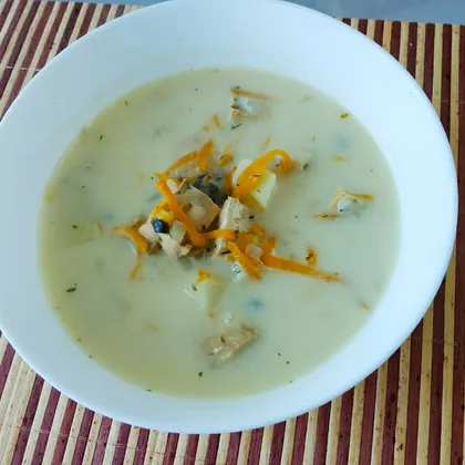 Финская уха (сливочный суп с лососем) без зажарки