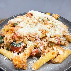 Паста с горбушей 