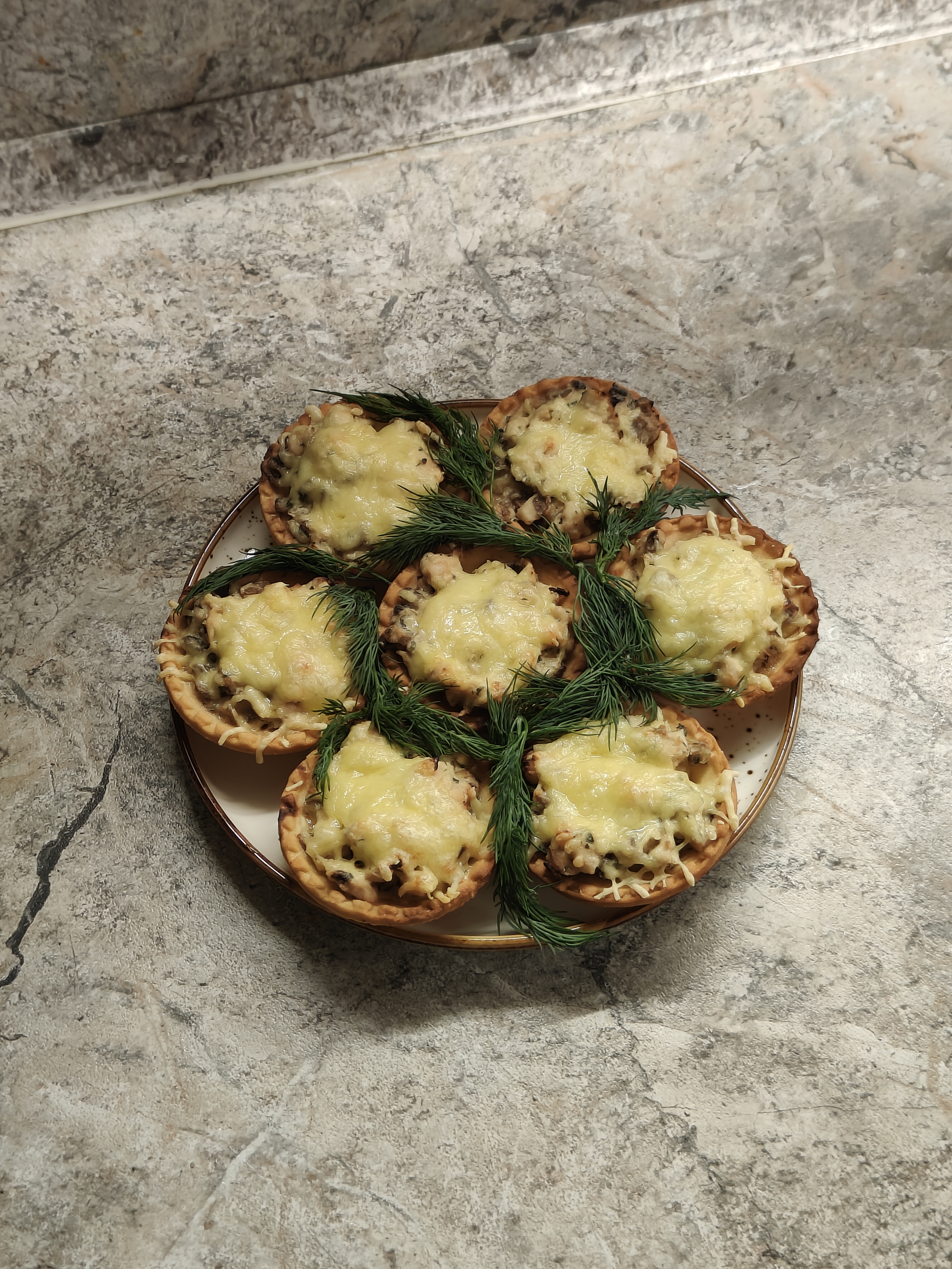 Жульен в тарталетках