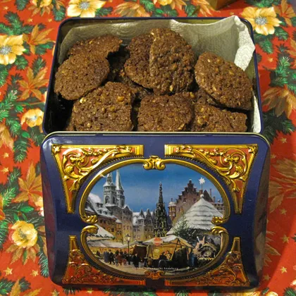 Erdnuss – Cookies. Овсяно-Арахисовое печенье. Рождественское печение № 3