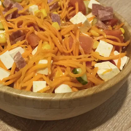 Острый салат с морковкой по-корейски