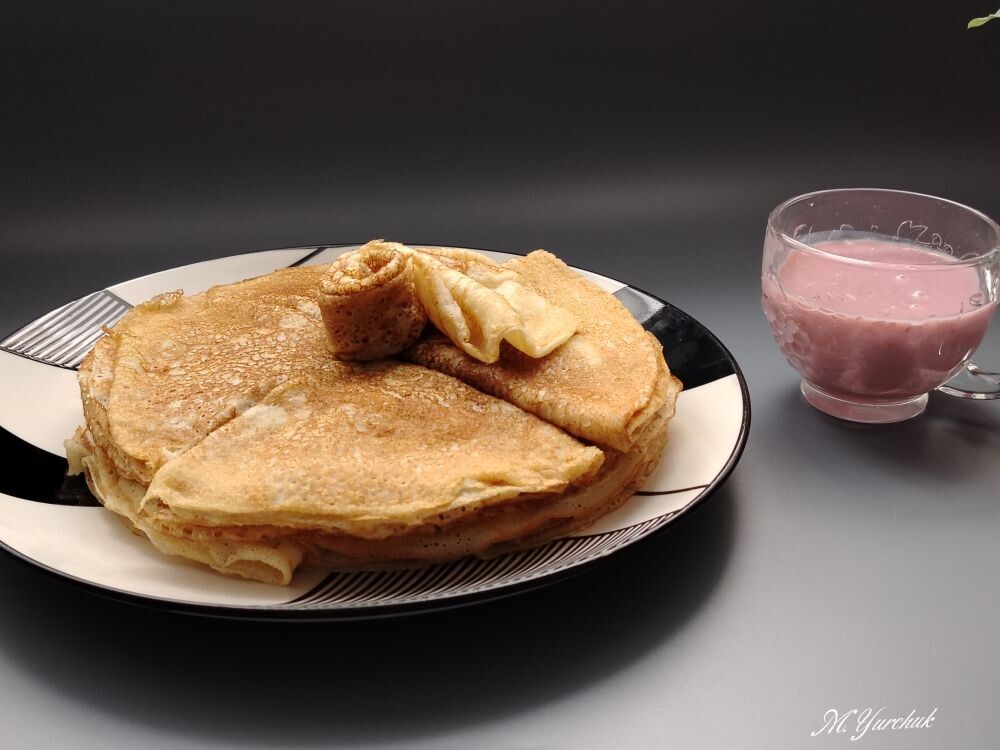 Блины в дырочку на кефире