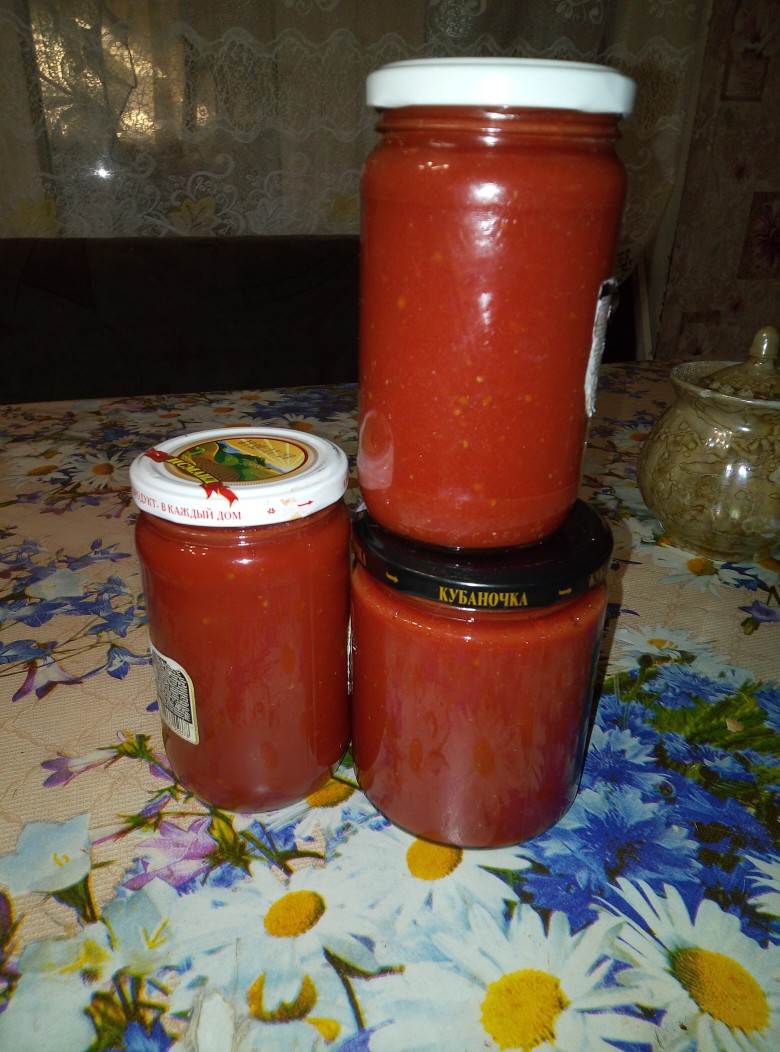 Домашняя простая томатная паста на зиму