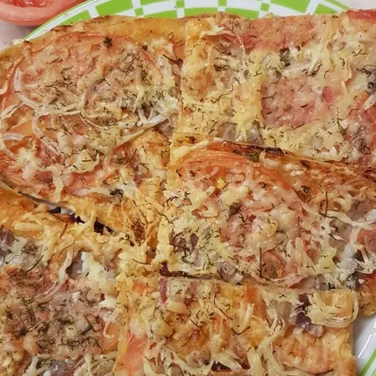 Быстрая пицца на лаваше