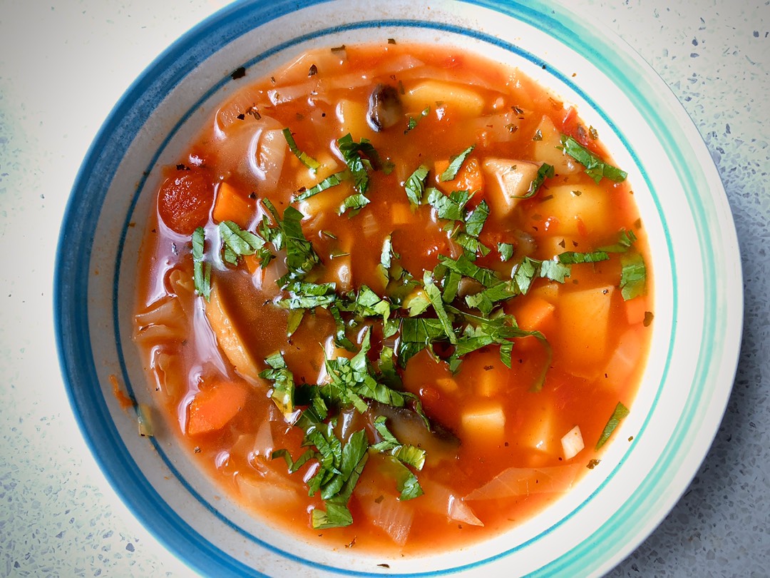 Постные щи с шампиньонами 🍲