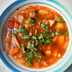 Постные щи с шампиньонами 🍲