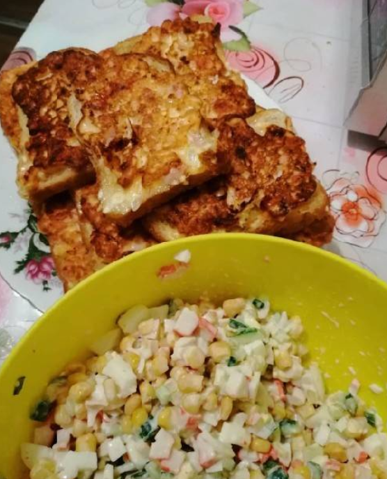 Пицца на хлебе