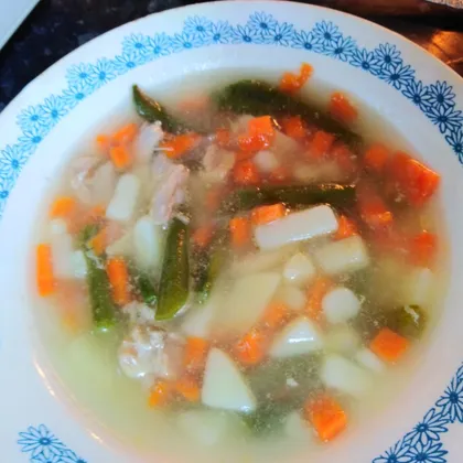 Суп со стручковой фасолью
