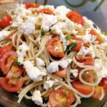Итальянский салат из спагетти