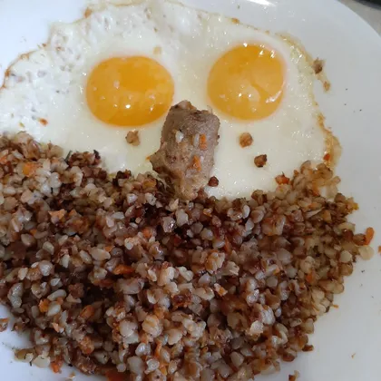 Идея для завтрака 'бородатая яичница'