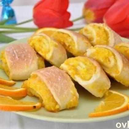 Мягкие апельсиновые печенья