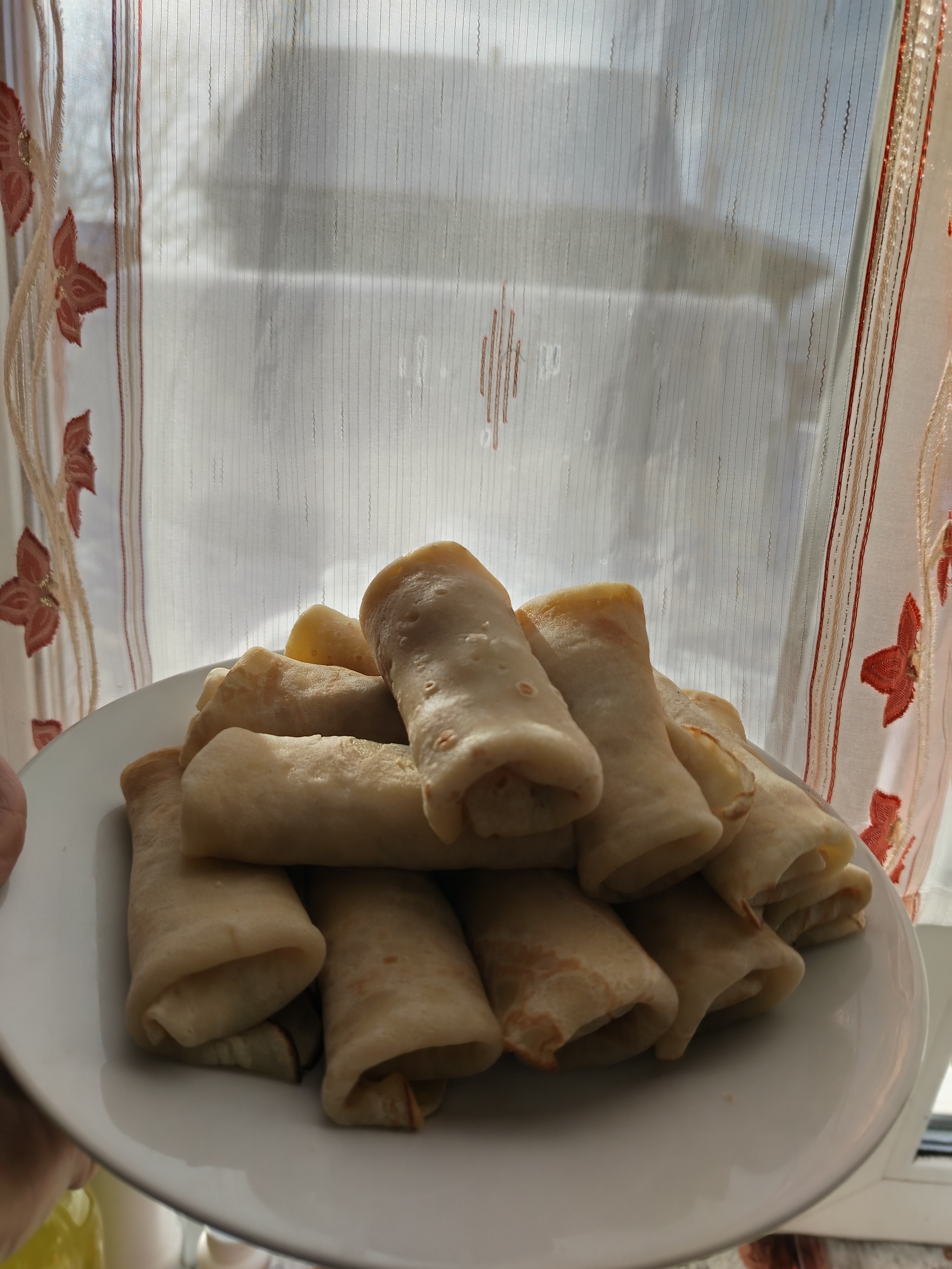 Блинчики с ветчиной и сыром