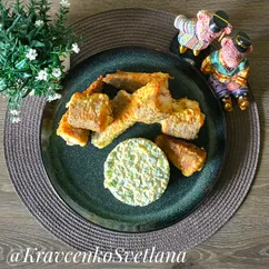 Салат с яйцом и зеленым луком