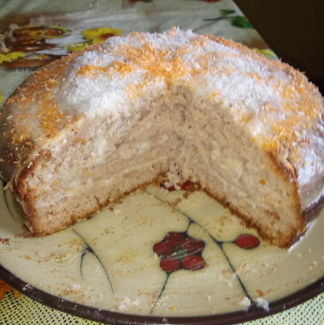Медовый бисквит на кефире рецепт - Кулинарния