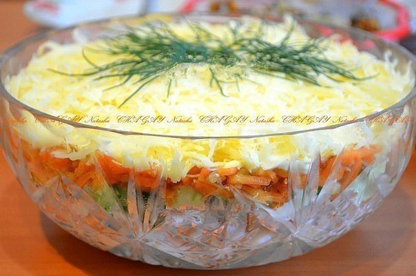 Салат с копченой курицей и корейской морковью - идеальное сочетание: рецепт с фото и видео