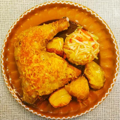 Курица в майонезе и соевом соусе в духовке — рецепт с фото пошагово