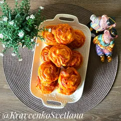 Булочки с ветчиной и сыром