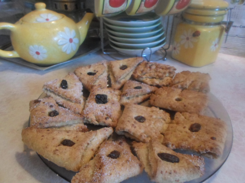 Печенье творожные с грецким орехом